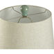 Walton Ceramic 28.75 inch 100.00 watt Blue Bay and Polished Nickel Table Lamp Portable Light