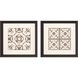 Geometrics Collection Brown Framed Art