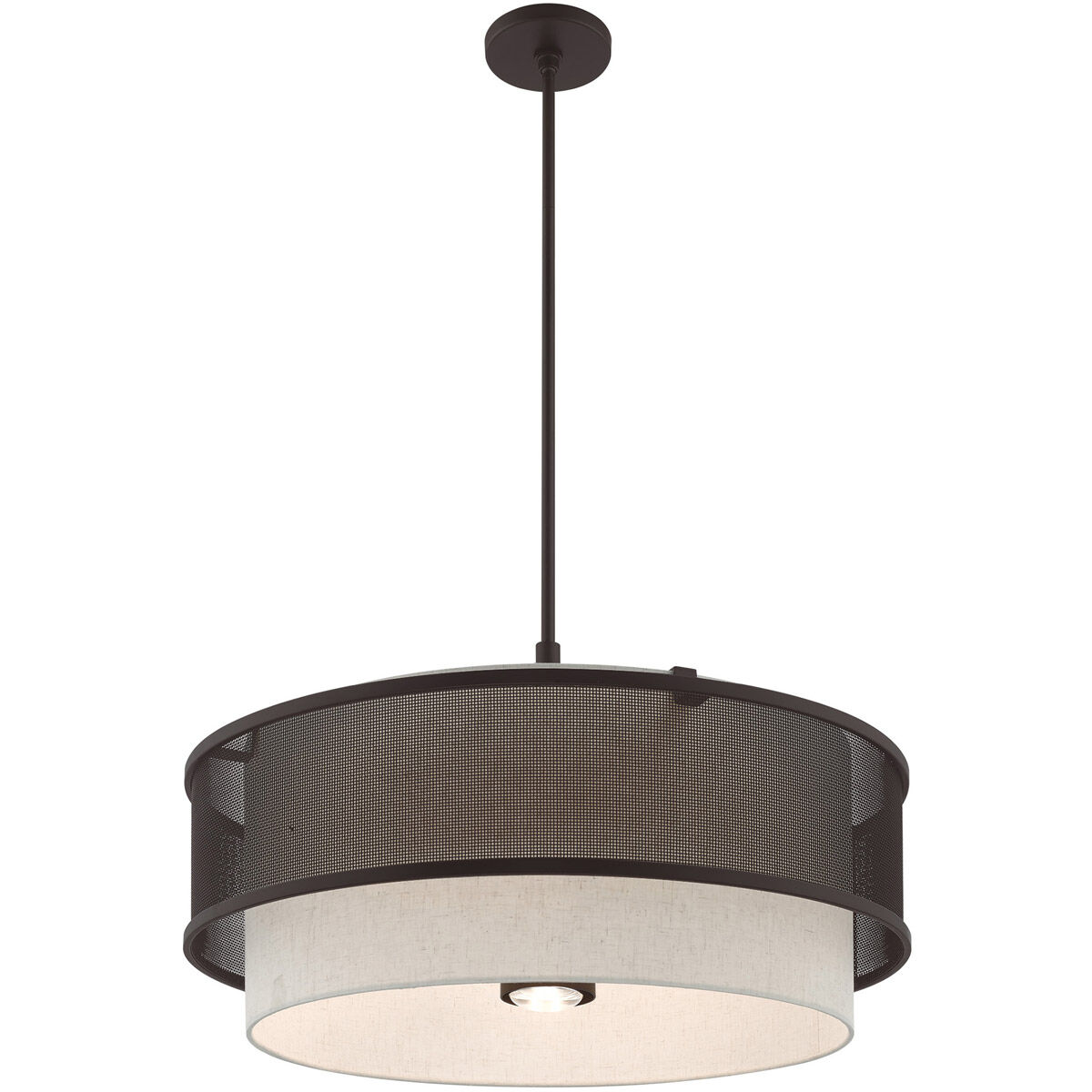 Braddock 5 Light 24 inch Bronze Pendant Chandelier Ceiling Light