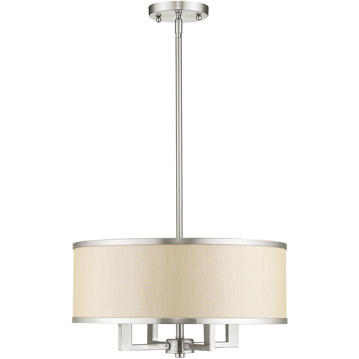 Park Ridge 4 Light 18 inch Brushed Nickel Chandelier Ceiling Light