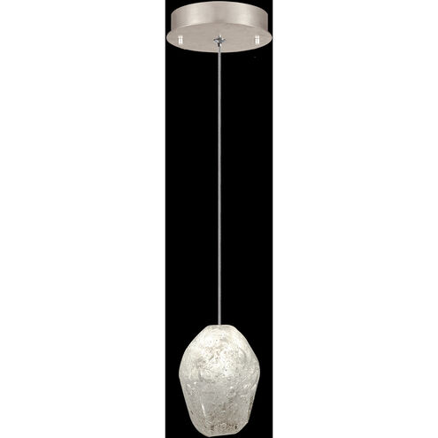 Natural Inspirations 1 Light 5.5 inch Gold Pendant Ceiling Light in Clear Quartz Studio Glass 3