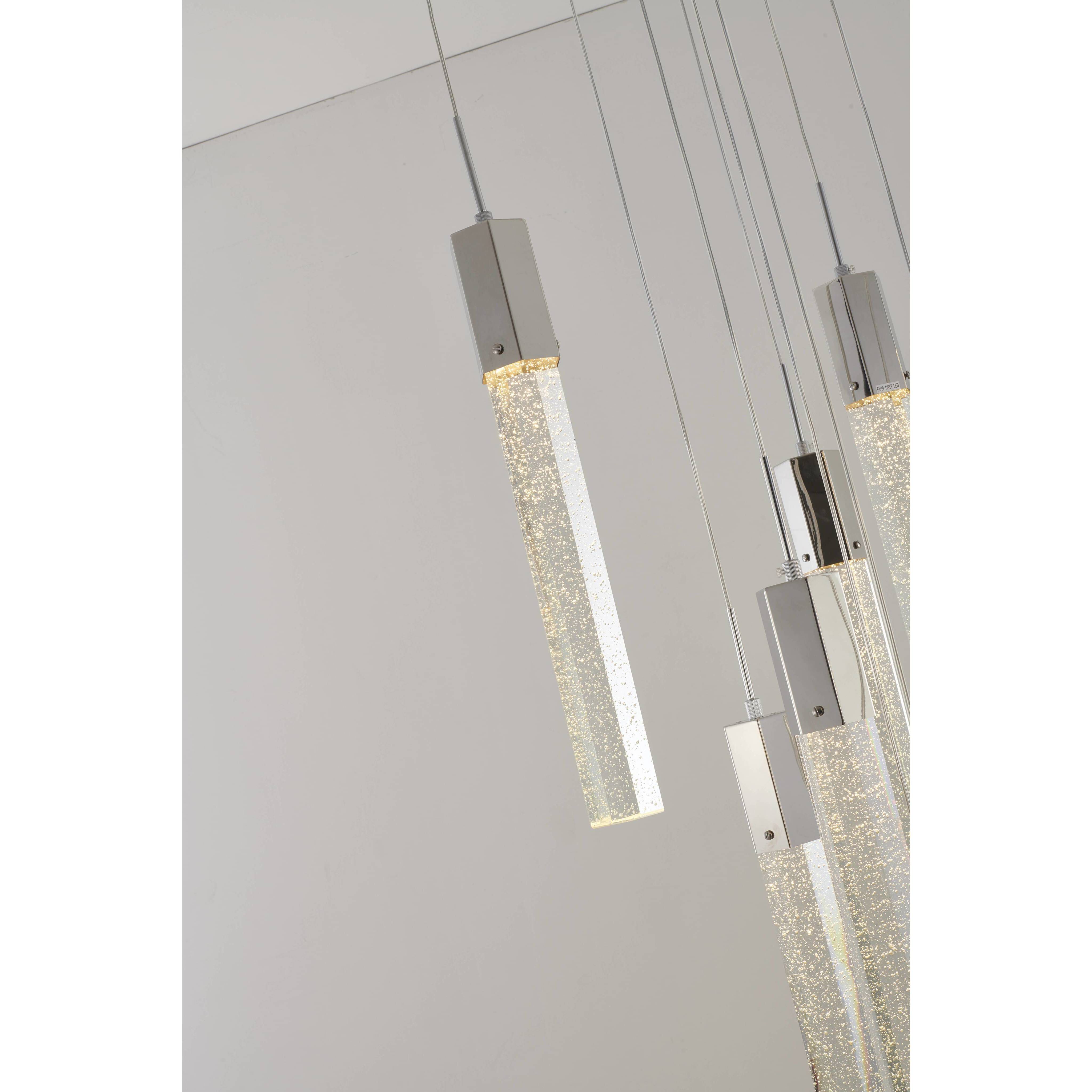 Canada 15 Light 23.6 inch Chrome Chandelier Ceiling Light