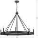 Breckenridge 8 Light 38 inch Matte Black Chandelier Ceiling Light, Design Series