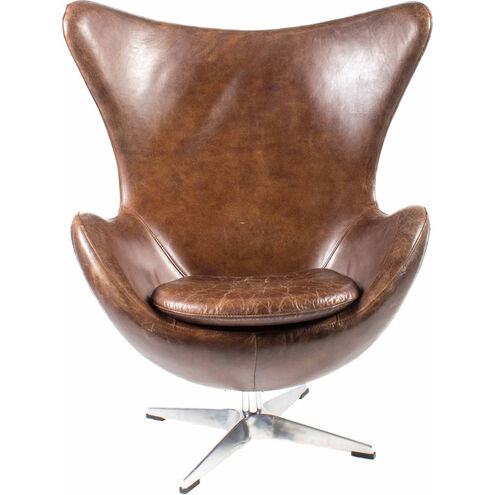 St Anne Brown Swivel Club Chair