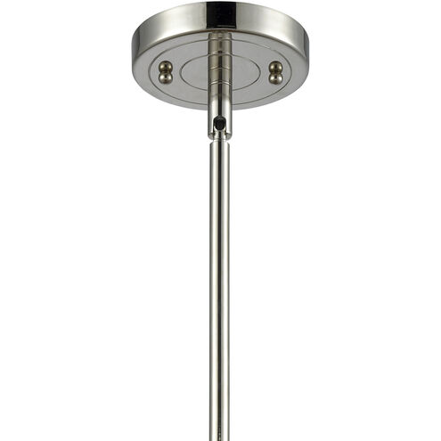 Franklin Restoration Olean 1 Light 6.75 inch Polished Nickel Mini Pendant Ceiling Light in Incandescent, Seedy, Franklin Restoration