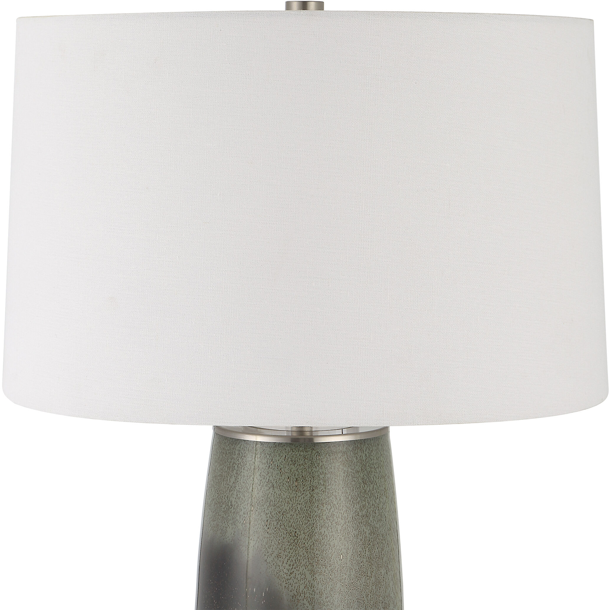 Campa 28 inch 150.00 watt Green and Gray-Blue Ombre Glass Table Lamp Portable Light