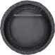 Athena 30.25 inch Matte Black with Black Seagrass Wall Mirror