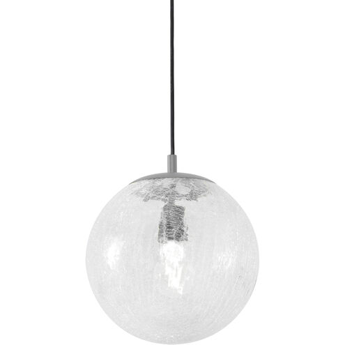 Palla 1 Light 9.5 inch Satin Nickel Pendant Ceiling Light in 9 in