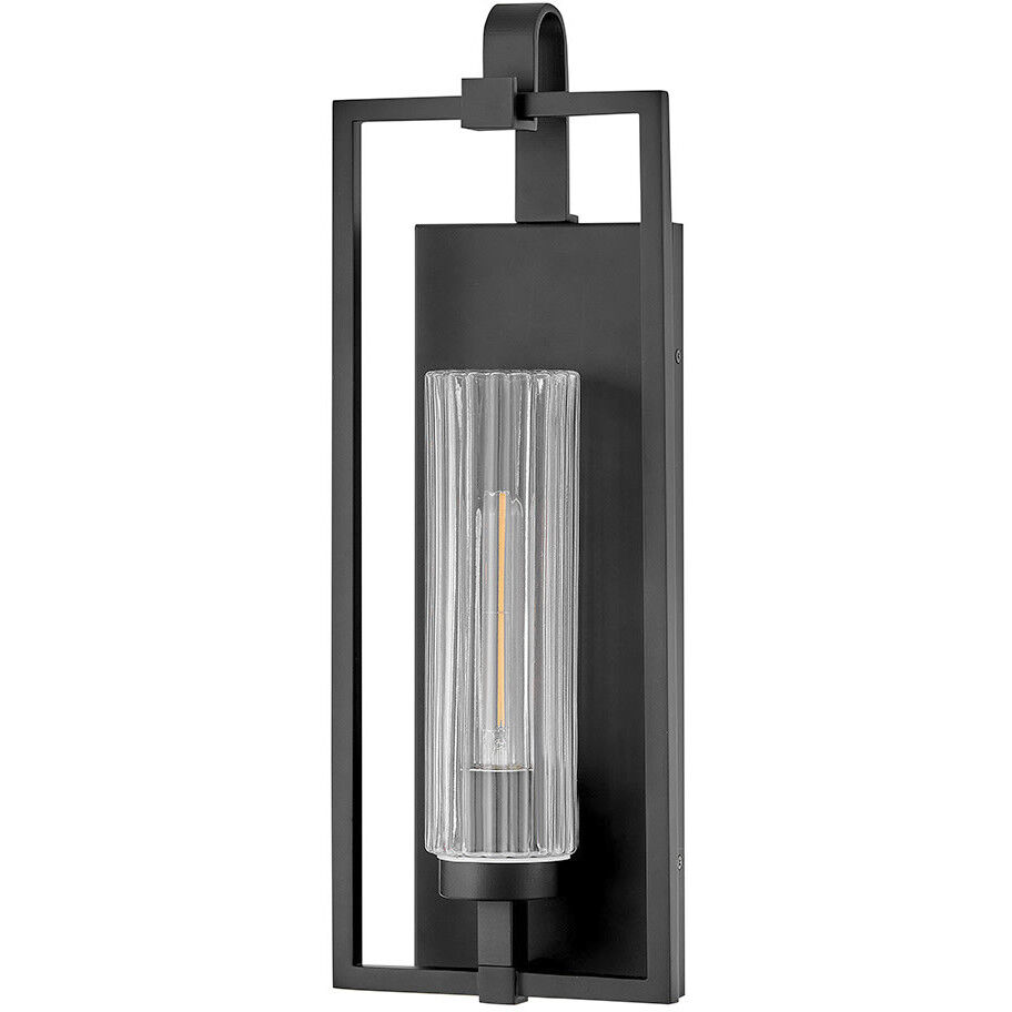 Stassi 1 Light 21 inch Black Outdoor Wall Mount Lantern