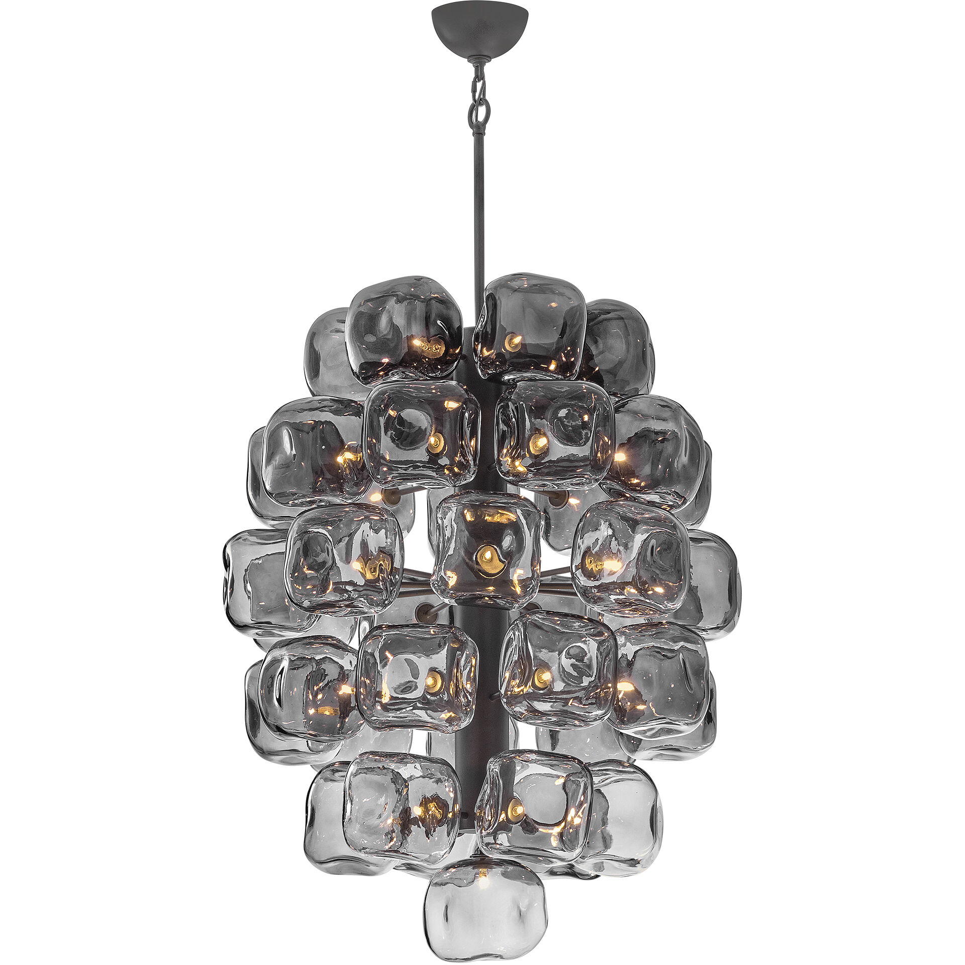 Perriand 40 Light 30 inch Brushed Graphite Chandelier Ceiling Light
