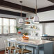 Nash 1 Light 10 inch Antique Nickel with Grey Stripe Indoor Pendant Ceiling Light in Antique Nickel/Grey Stripe