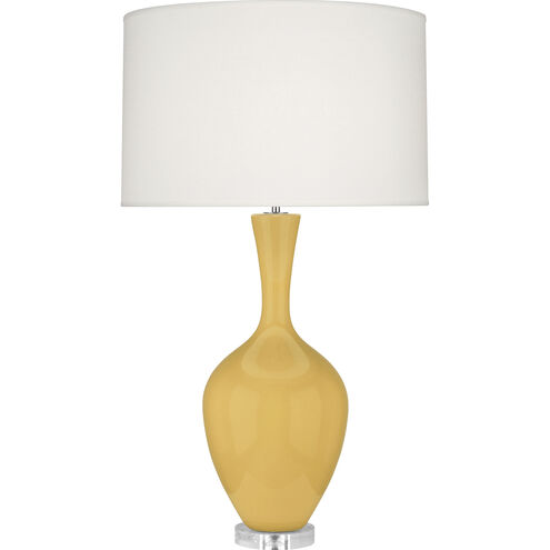 Audrey 33.5 inch 150.00 watt Sunset Yellow Table Lamp Portable Light