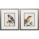 Eco Bird Orange and Blue Framed Art, Propac