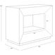Thales 36 X 28 inch Grey Night Stand
