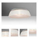 Pica 17 2 Light 13 inch Flush Mount Ceiling Light in Incandescent, White Sand Glass