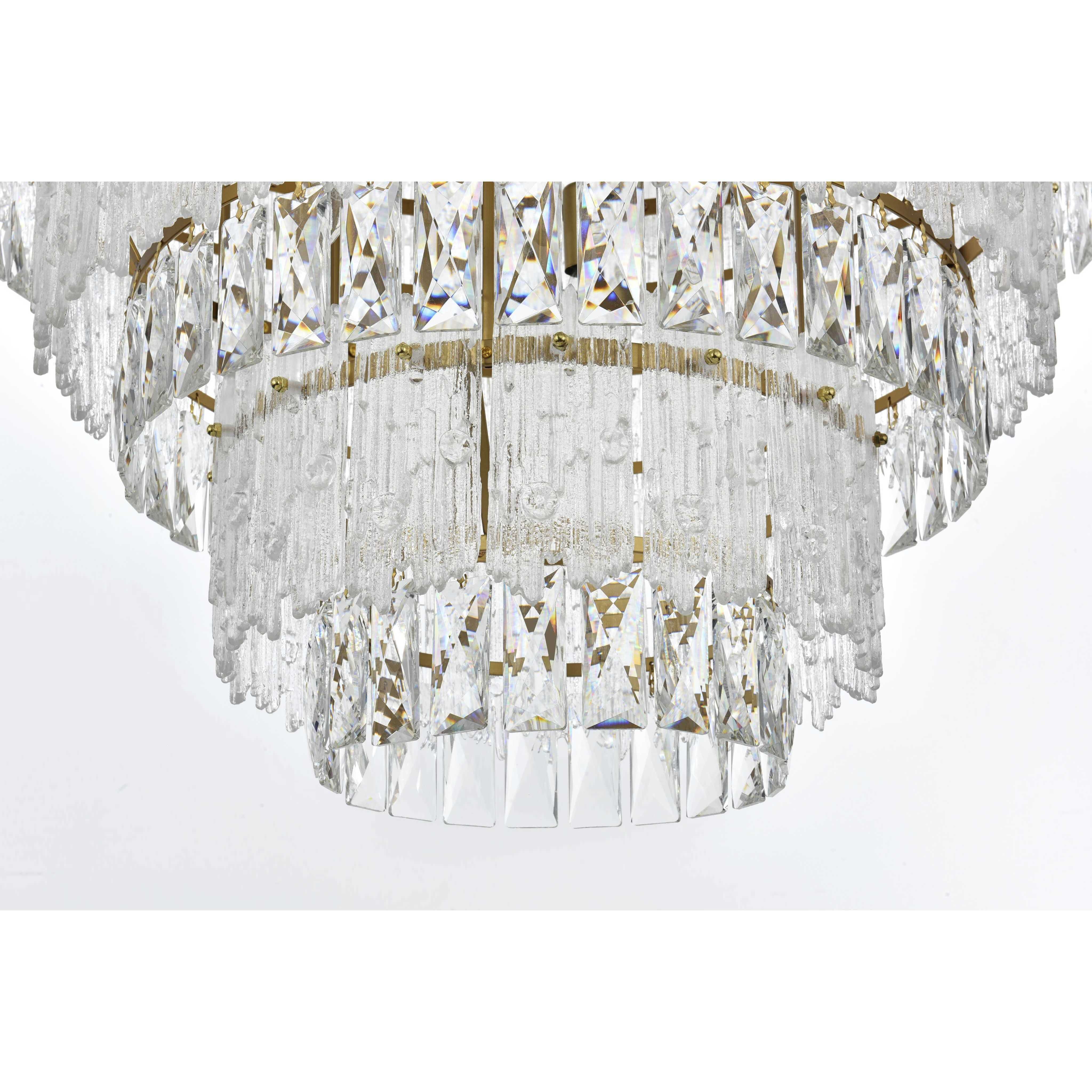 Emilia 27 Light 36 inch Satin Gold Chandelier Ceiling Light