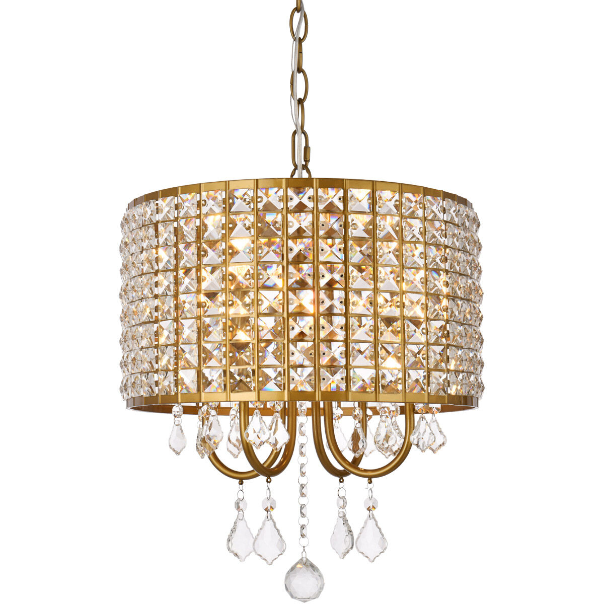 Elise 4 Light 14 inch Brass Pendant Ceiling Light