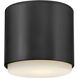 Cedric 1 Light 5.25 inch Black Flush Mount Ceiling Light