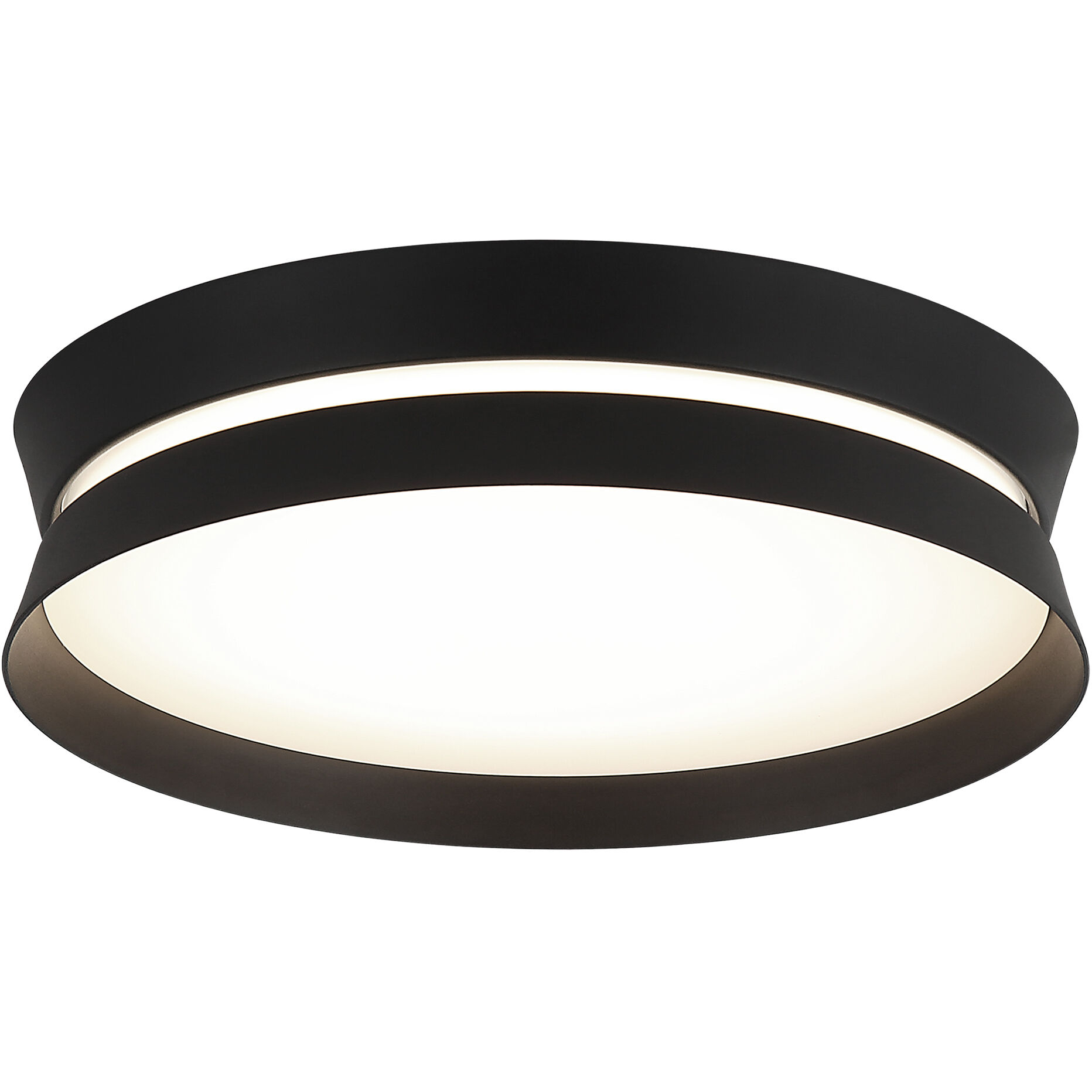Greyson 1 Light 12 inch Matte Black Flush Mount Ceiling Light