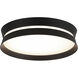 Greyson 1 Light 12 inch Matte Black Flush Mount Ceiling Light