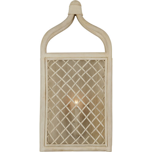 Wanstead 1 Light 10 inch Bleached Natural and Antique Pearl Wall Sconce Wall Light