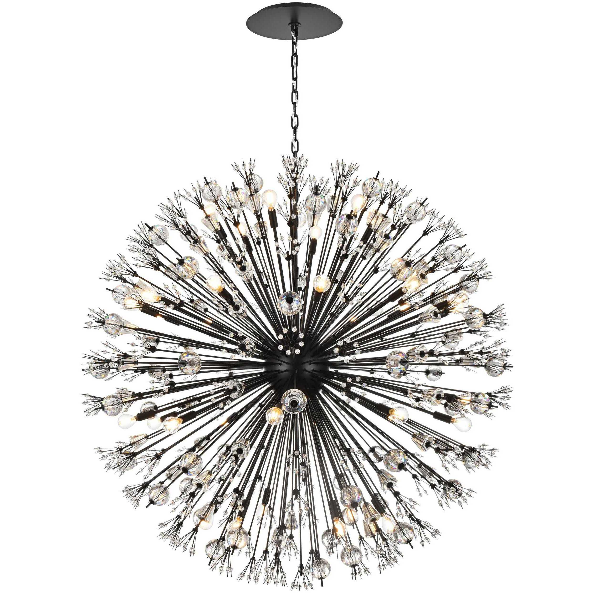 Vera 34 Light 50 inch Black Pendant Ceiling Light