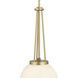 Vellin 1 Light 10 inch Vintage Brass Pendant Ceiling Light