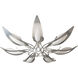Parasol 7 Light 38.3 inch Sterling Semi-Flush Ceiling Light