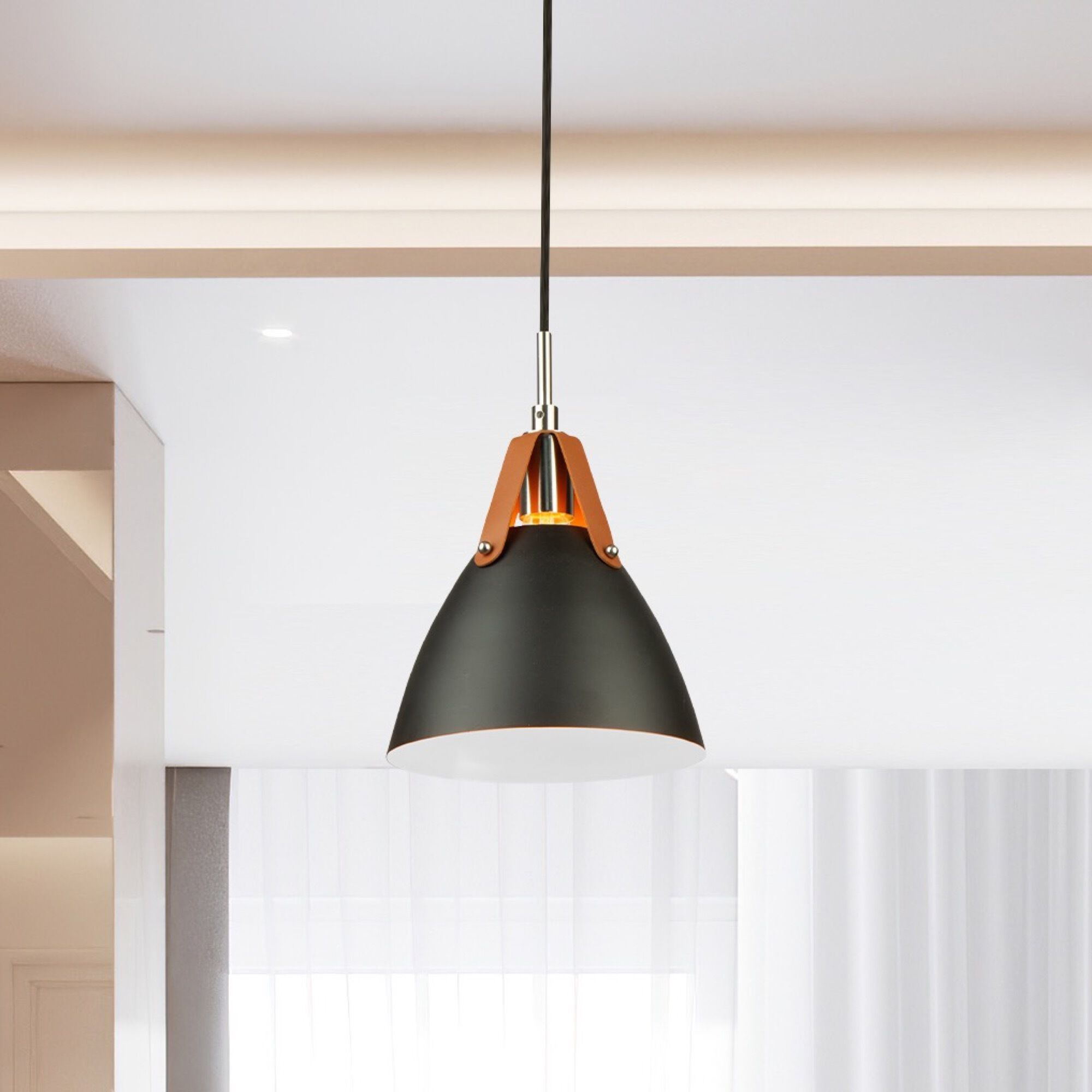 Tote LED 9 inch Black Pendant Ceiling Light