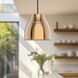 Trinity Pendant Ceiling Light in Copper Glass
