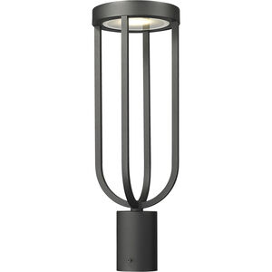 Leland LED 21 inch Sand Black Outdoor Post Mount Fixture