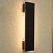 Torre 24.13 inch Sand Black Outdoor Wall Sconce