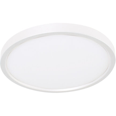 Edge 1 Light 8 inch White Flush Mount Ceiling Light