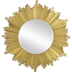 Sunburst 2 inch Gold Wall Mirror