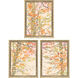 Autumnal Arbour Orange and Green and Gray and Pink Framed Art