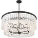 Shimmering Elegance 9 Light 36 inch Sand Coal Chandelier Ceiling Light