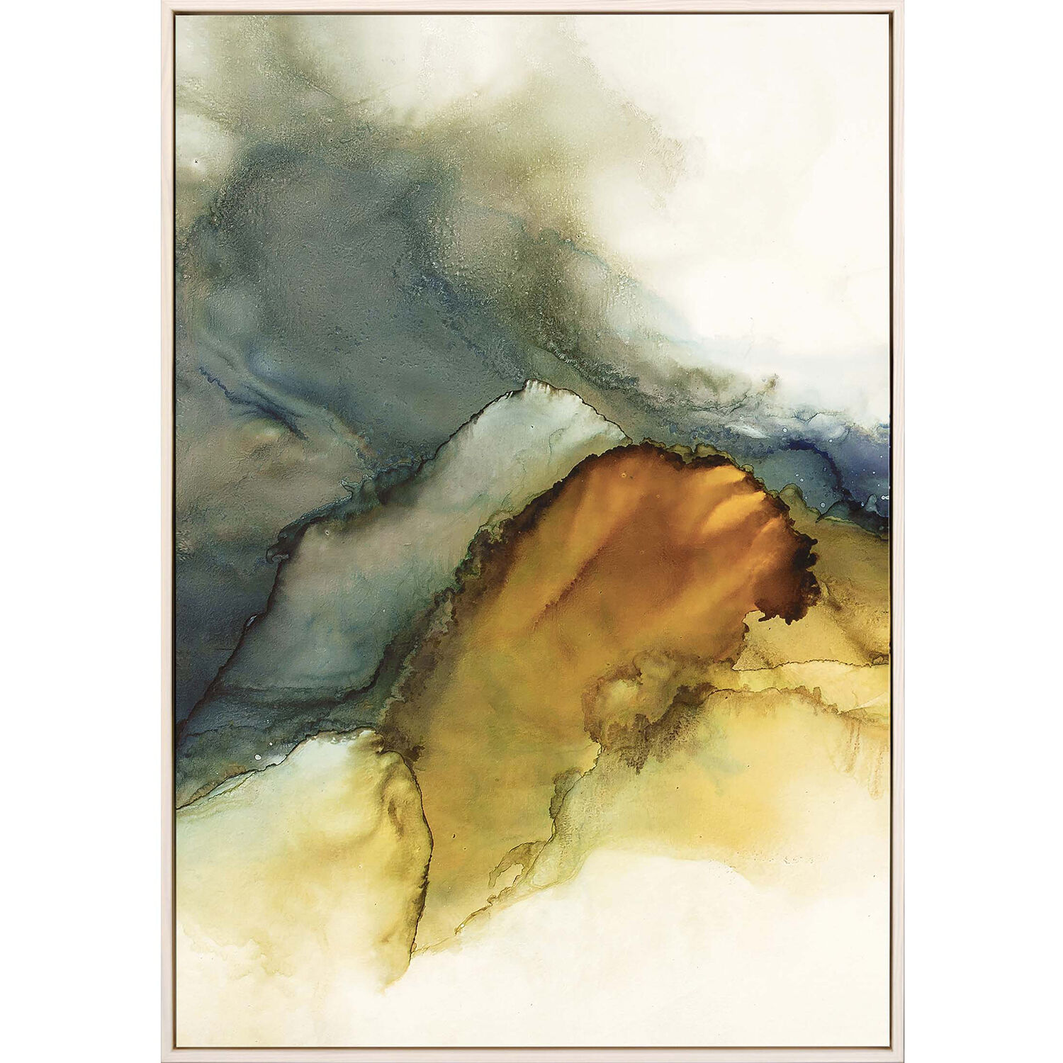 Lambert Multi and Turquoise and Orange and White Canvas