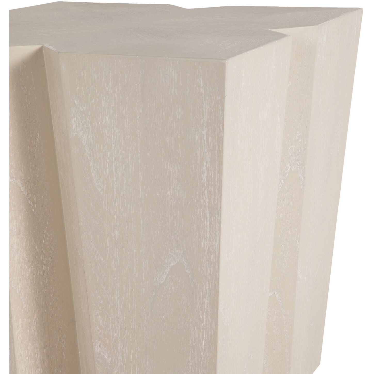 Arthur Side Table in Cerused White
