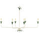 Lowcountry 6 Light Antique White and Palmetto Chandelier Ceiling Light