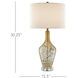 Habib 30.25 inch 150 watt Champagne Speckle Table Lamp Portable Light