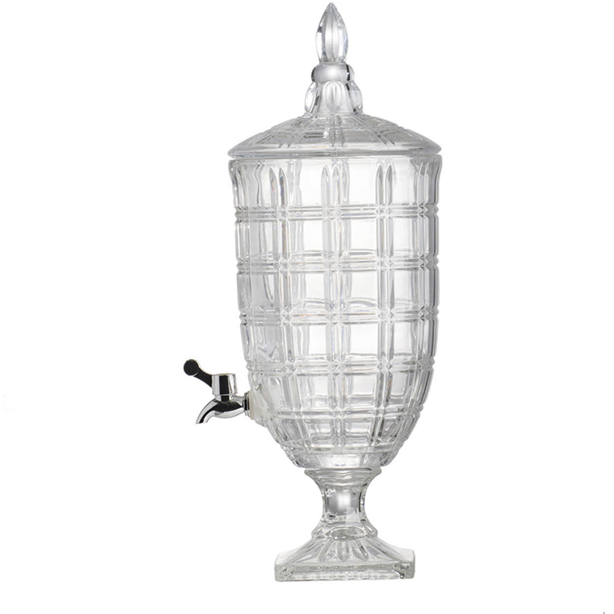 Anita Clear and Polished Silver Drink Dispenser