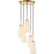 Vanier 5 Light 14 inch Warm Brass Pendant Ceiling Light