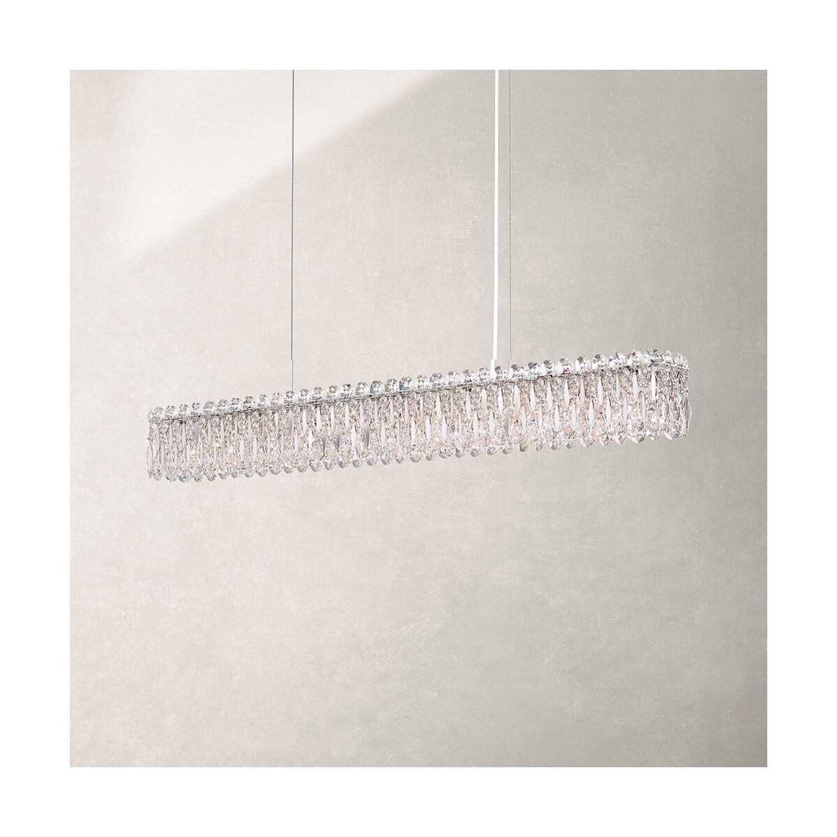 Sarella 11 Light 5 inch Polished Stainless Steel Pendant Ceiling Light in Swarovski
