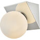 Jillian 1 Light 7 inch Chrome Bath Sconce Wall Light