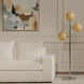 Ida 60 inch 15 watt Silver Floor Lamp Portable Light
