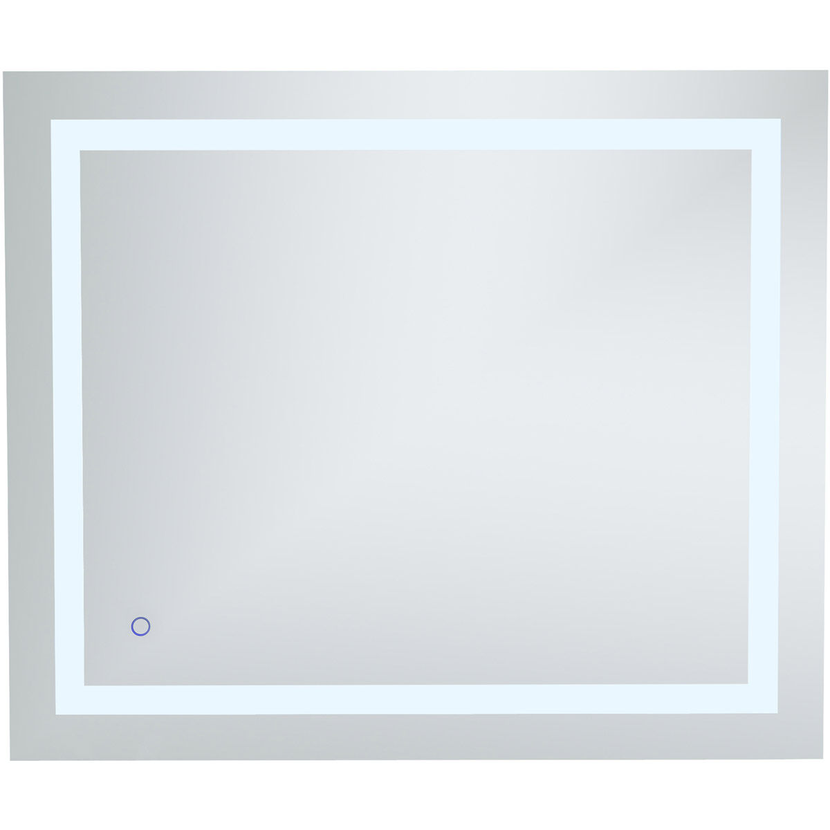 Helios 36 X 30 inch Silver Lighted Wall Mirror