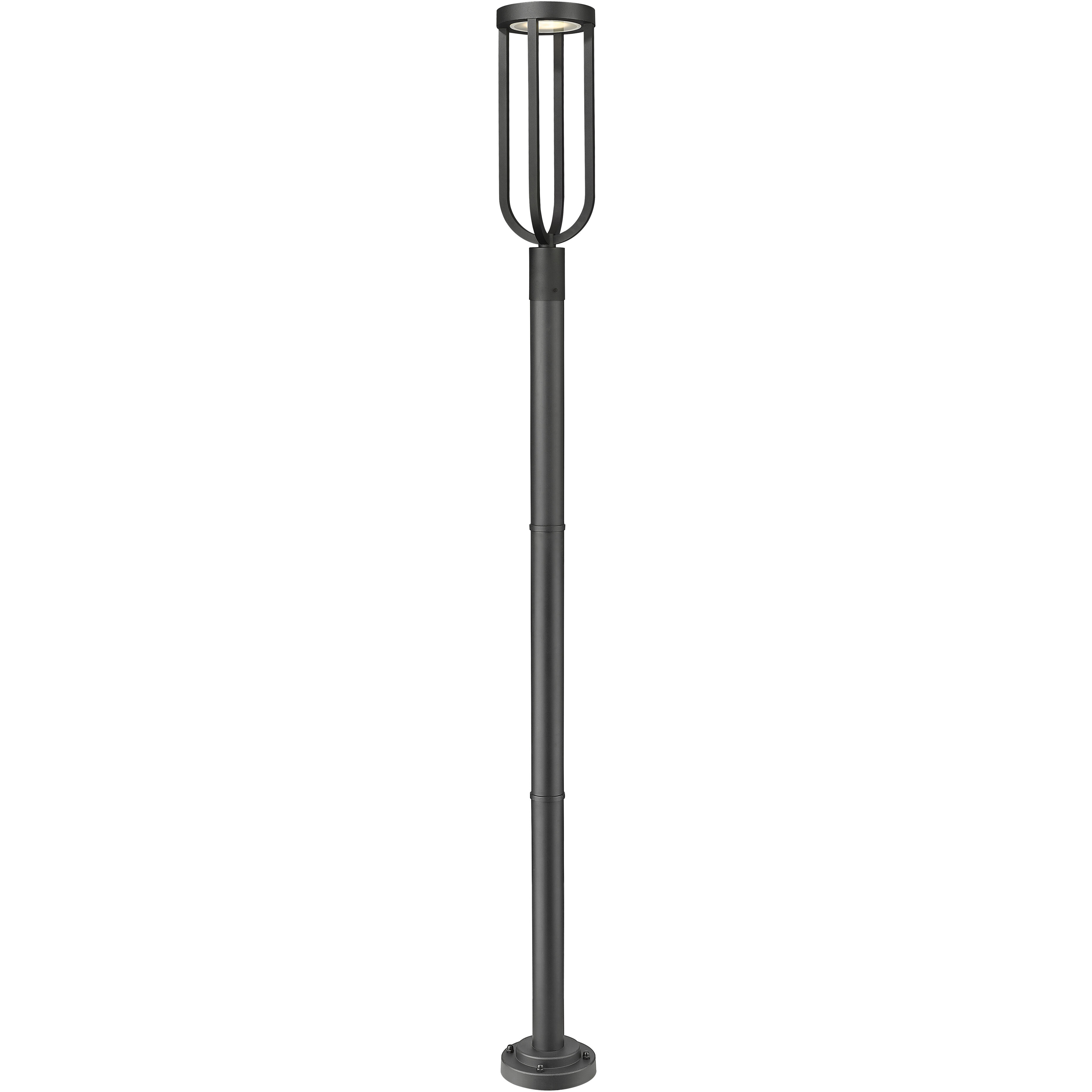 Leland LED 97.25 inch Sand Black Outdoor Post Mounted Fixture