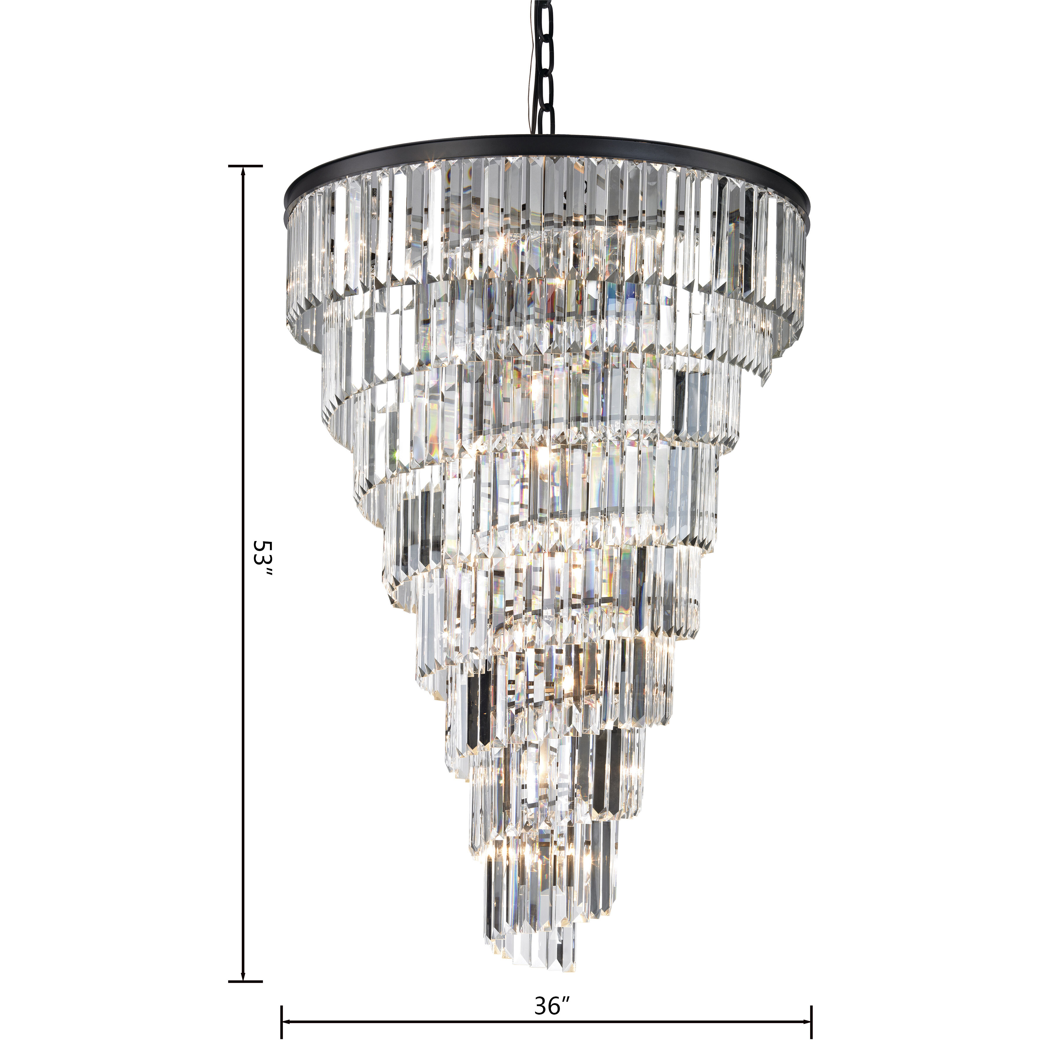 Palacial 15 Light 36 inch Oil Rubbed Bronze Chandelier Ceiling Light