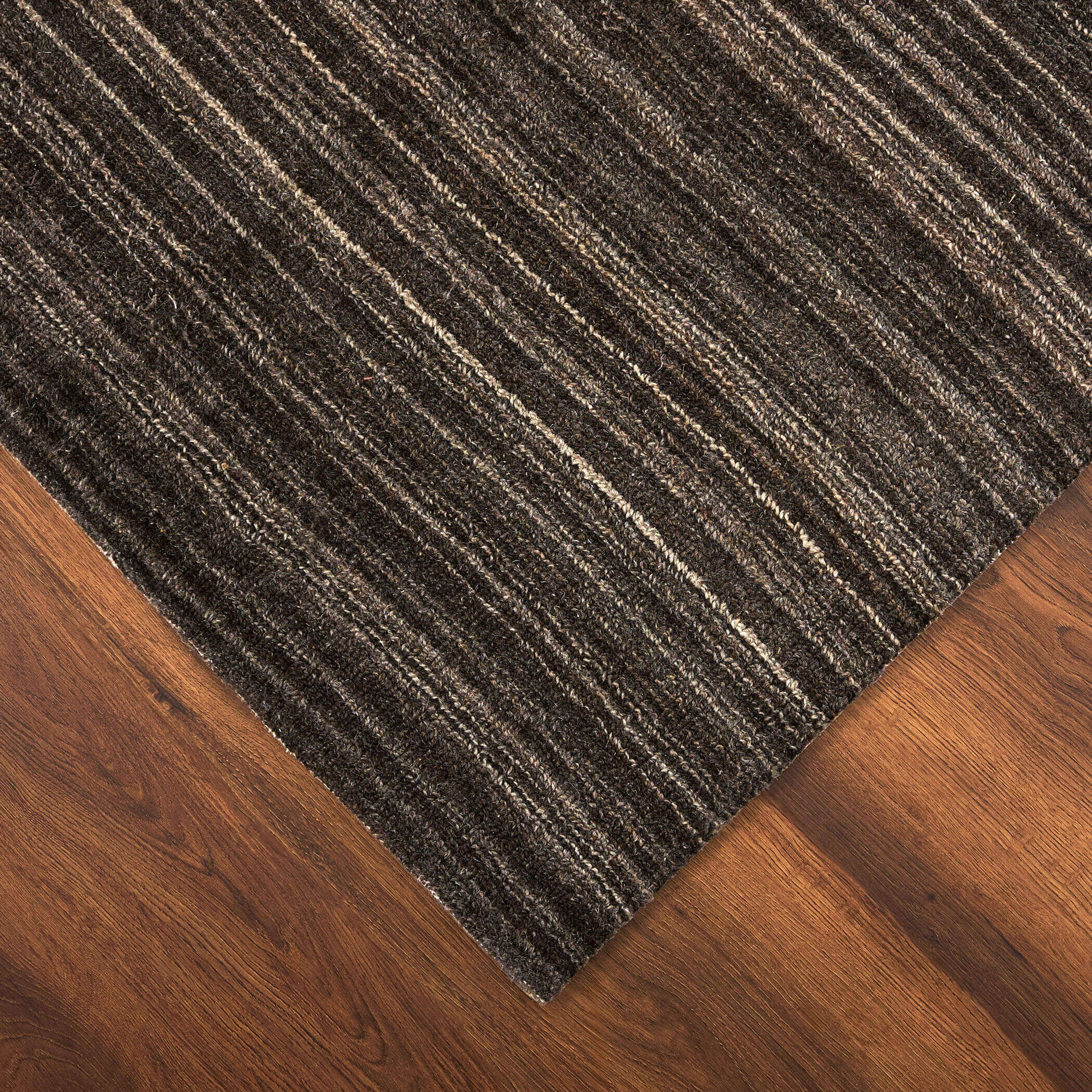 Riya 130 X 94 inch Dark Grey Rug in 8 x 11