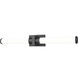 Idris LED 32.5 inch Matte Black Bathroom Vanity Wall Light